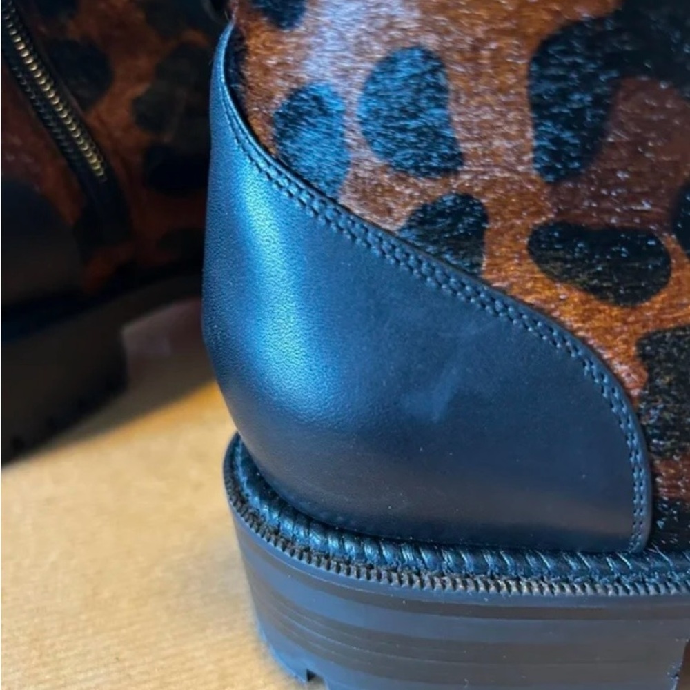 Christian Louboutin Black and Brown Spiked Boots - Picture 9 of 11